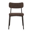Ver imagem 7 de Kit com 2 Cadeiras para Sala de Jantar Mona Yescasa Marrom/Castor