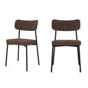 Ver imagem 1 de Kit com 2 Cadeiras para Sala de Jantar Mona Yescasa Marrom/Castor