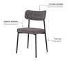 Kit com 2 Cadeiras para Sala de Jantar Mona Yescasa - 5