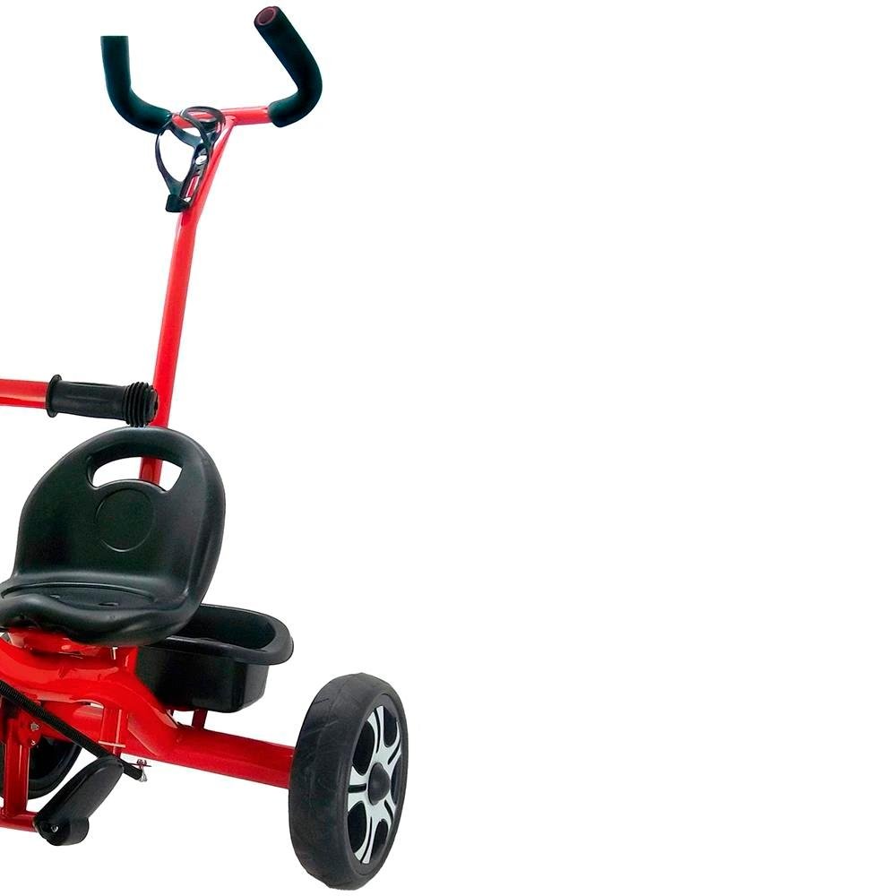 Triciclo Infantil Com Apoiador Até 25 Kg Zippy Toys Vermelho - 3