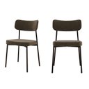 Ver imagem 1 de Kit com 2 Cadeiras para Sala de Jantar Mona Yescasa Marrom/Sand