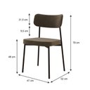 Ver imagem 4 de Kit com 2 Cadeiras para Sala de Jantar Mona Yescasa Marrom/Sand