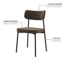 Ver imagem 5 de Kit com 2 Cadeiras para Sala de Jantar Mona Yescasa Marrom/Sand