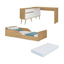 Ver imagem 2 de Kit Cama Infantil Montessoriana com Escrivaninha e Colchão Incluso Lume Multimóveis MP4824