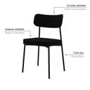 Ver imagem 5 de Kit com 2 Cadeiras para Sala de Jantar Mona Yescasa Preto/Black
