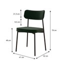 Ver imagem 4 de Kit com 2 Cadeiras para Sala de Jantar Mona Yescasa Verde/Green