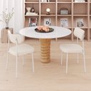 Ver imagem 3 de Kit com 2 Cadeiras para Sala de Jantar Mona Yescasa Branco/Palha Corriente