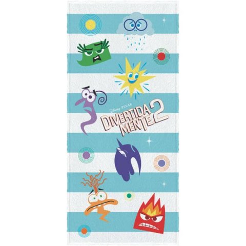 Toalha Banho Divertidamente 2 Felpuda Estampada 60 X 120 Cm