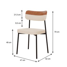 Kit com 4 Cadeiras para Sala de Jantar Mona Yescasa - 4