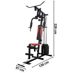 Estação de Musculação 9 Exercícios até 150kg Importway - 2