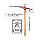 Ver imagem 2 de Picareta Pá e Ponta Cabo Madeira Encerado Cunha Polietileno