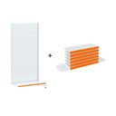 Ver imagem 1 de Gondola Parede 170 Amapa Flex Continua Branco 7 band PE Laranja - Amapá