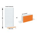 Ver imagem 2 de Gondola Parede 170 Amapa Flex Continua Branco 7 band PE Laranja - Amapá
