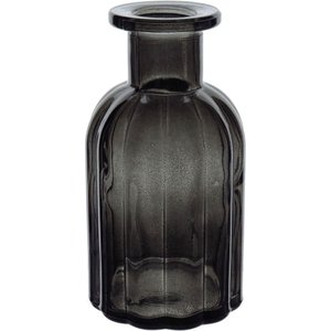 Vaso Decorativo Enfeite Casa Garrafa Home&co Vidro 14x7x7cm Fume