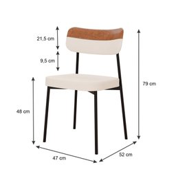 Kit com 4 Cadeiras para Sala de Jantar Mona Yescasa - 4