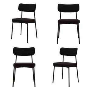 Kit com 4 Cadeiras para Sala de Jantar Mona Yescasa