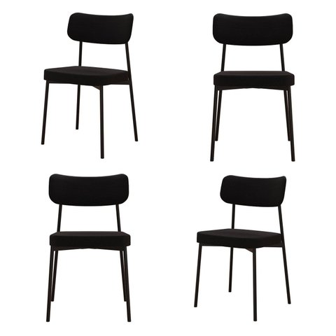 Kit com 4 Cadeiras para Sala de Jantar Mona Yescasa