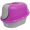 Sanitário para Gatos Fechado com Bandeja e Porta Cat Toalete Rosa Furacão Pet 01422 - 1