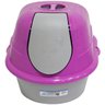 Sanitário para Gatos Fechado com Bandeja e Porta Cat Toalete Rosa Furacão Pet 01422 - 3