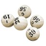 Jogo Kit Bola Pedras Sorteio Bingo 1 ao 100 MDF Ref Globo Tamanho P ou M Treis Reis - 1