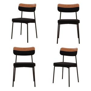 Kit com 4 Cadeiras para Sala de Jantar Mona Yescasa