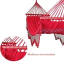 Ver imagem 2 de Rede Grande de Dormir Americana com Madeira Várias Cores Cor:vermelho