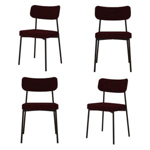 Kit com 4 Cadeiras para Sala de Jantar Mona Yescasa