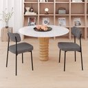 Ver imagem 3 de Kit com 4 Cadeiras para Sala de Jantar Mona Yescasa Cinza/Boucle Nuvem
