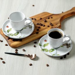 Conjunto com 6 Xícaras de Café com 6 Pires Bio Sereno - 3