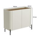 Ver imagem 3 de Balcão Buffet com 2 Portas 98,5cm Pés em Metal 100% Mdf