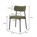Ver imagem 4 de Kit com 4 Cadeiras para Sala de Jantar Mona Yescasa Verde/Alga