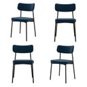 Ver imagem 1 de Kit com 4 Cadeiras para Sala de Jantar Mona Yescasa Azul