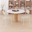 Ver imagem 3 de Kit com 4 Cadeiras para Sala de Jantar Mona Yescasa Bege/Areia Corriente/Branco