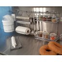 Ver imagem 2 de Porta Rolos com Serrilha 335x390x155mm Suporte 5/8" Cromado Aramados Masutti