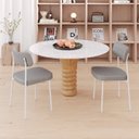 Ver imagem 3 de Kit com 4 Cadeiras para Sala de Jantar Mona Yescasa Cinza Corriente/Branco