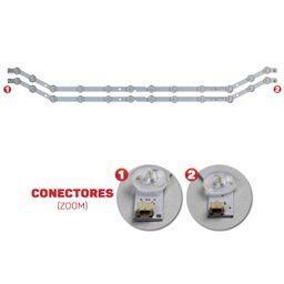 Kit Barra Led Compatível Tv Samsung Un32fh5203g 100% Novo - 3