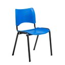 Ver imagem 1 de Cadeira Fit com Assento e Encosto em Polipropileno Azul Roal