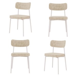 Kit com 4 Cadeiras para Sala de Jantar Mona Yescasa