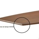 Ver imagem 5 de Mesa Aghata Oval 1,80 x 0,90 Madeira Laminada Marrom/Amendoa