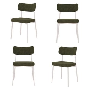 Kit com 4 Cadeiras para Sala de Jantar Mona Yescasa