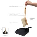 Ver imagem 2 de Escova de Bambu Oikos com Pá Preta para Limpeza