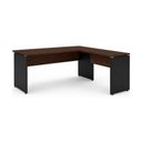 Ver mais imagens de Mesa em "L" (Mesa 1,50m + Mesa Auxiliar) - s/ Gavetas - Workstart - Marsala / Preto - 23476