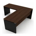 Ver imagem 3 de Mesa em "L" (Mesa 1,50m + Mesa Auxiliar) - s/ Gavetas - Workstart - Marsala / Preto - 23476