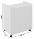 Ver mais imagens de Armario Multiuso para Ambiente Sala Cozinha Banheiro:branco