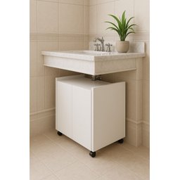 Armario Multiuso para Ambiente Sala Cozinha Banheiro:branco - 3