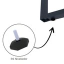 Ver imagem 5 de Estação de Trabalho Mesa Plataforma Escritório Tubular para 1 Pessoa com Caixa de Tomada PE40TUB