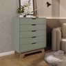 Cômoda 5 Gavetas 80cm Alice - Verde - 2