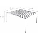 Ver imagem 2 de Kit 6 Organizadores Médios Armário Prateleira Aramado 30cm