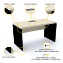 Ver imagem 3 de MESA PLATAFORMA INICIAL 134X60 PANDIN PE40 - NOGUEIRA PSI 1340 PE40