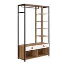 Ver imagem 2 de Mini Closet com Duas Gavetas e Corrediça Tescópica, Prateleiras, Pe com Regulagem